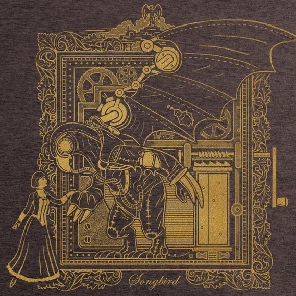 New! BioShock Infinite Songbird Clockwork Gamer T-Shirt - Picture 2 of 2